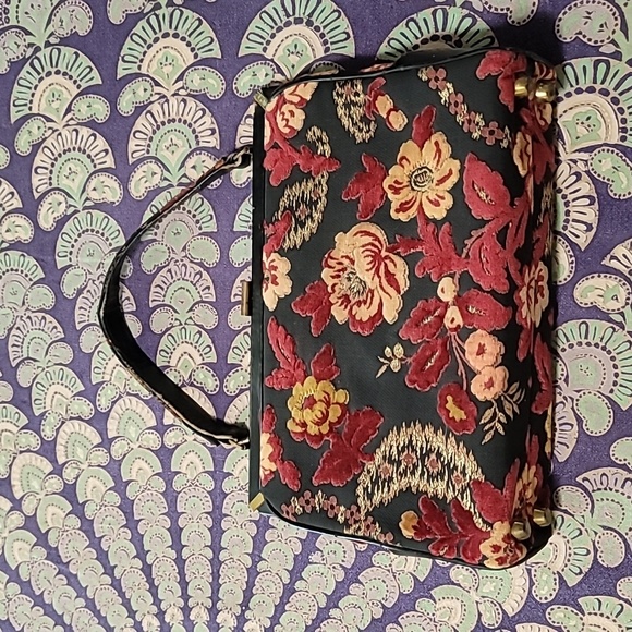 Antique Saks Fifth Avenue Structured Carpet Handbag with Original Coin Purse - Picture 1 of 16